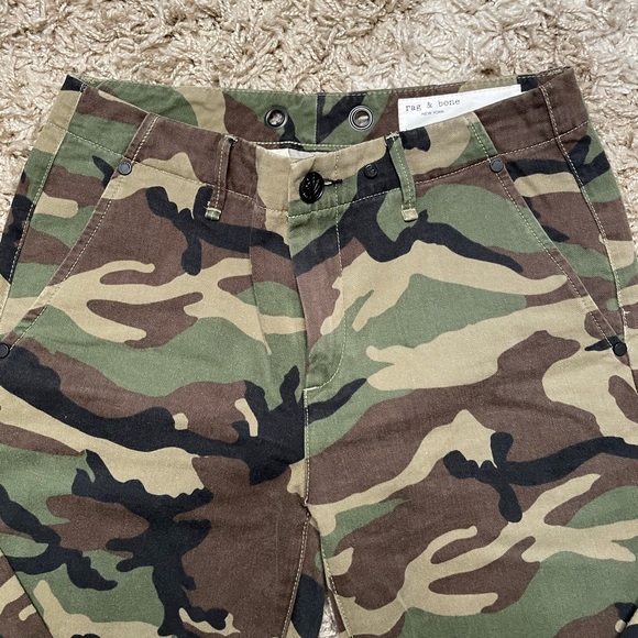 Rag & Bone camouflage pant Buckley frayed hem size 25 - Picture 6 of 13